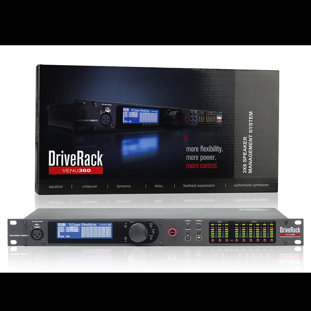 VENU360 3 Input 6 Output Stage Pro Audio Processor Original Software Audio Driver Rack Complete Speaker Management System audio processor
