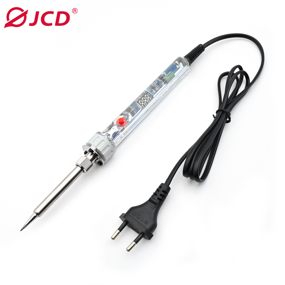 JCD New Electric Soldering Iron 100W Adjustable Temperature LCD Digital Display With Switch 110V 220V Welding Repair Tools