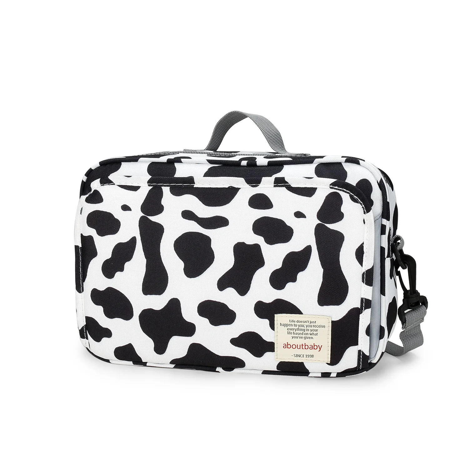 Fashionable Waterproof Wet/Dry Maternity Diaper Bag with Double Handles