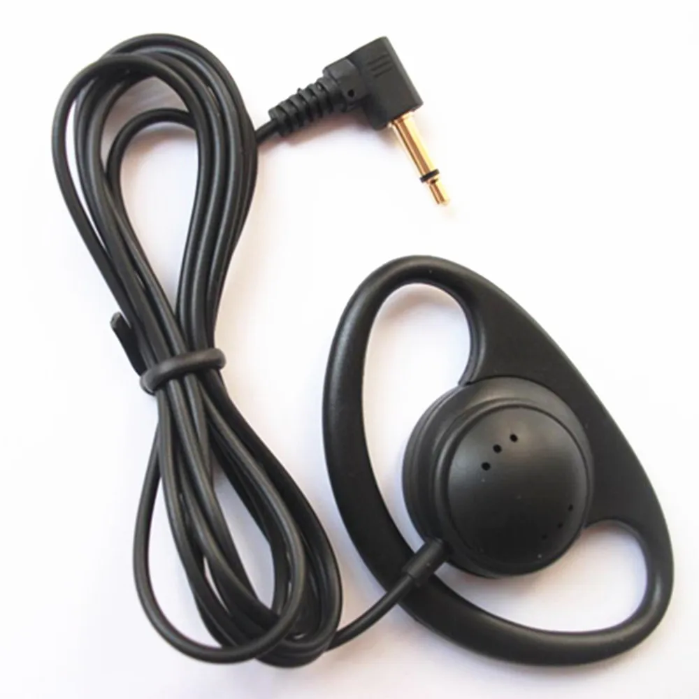 D Shape Earpiece Headset 3.5mm Single Side Earphone Hook Earbud for Tour Guide System Receiver Tablet Laptop PC wired headphones wired headset