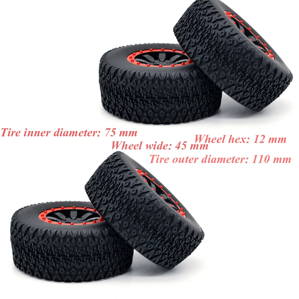 

ZD Racing 1/10 DBX-10 Traxxas Slash HPI Redcat HSP Desert Buggy Short Course Truck RC Car 110mm Tires Wheels 12mm Hub Hex 7542 7