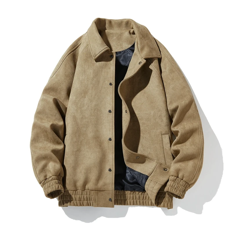Men Jacket Windbreaker Deer Skin Velvet Coats Oversize 6XL 7XL 8XL Plus Size Formal Waterproof Bomber Camping Motorcycle Loose 5