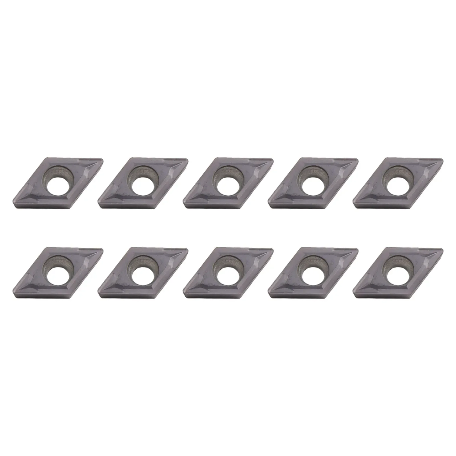10PC DCMT21.51 DCMT070204 VP15TF Carbide Inserts For Lathe Turning Tool Holder Boring Bar High Hardness Carbide Insertskit