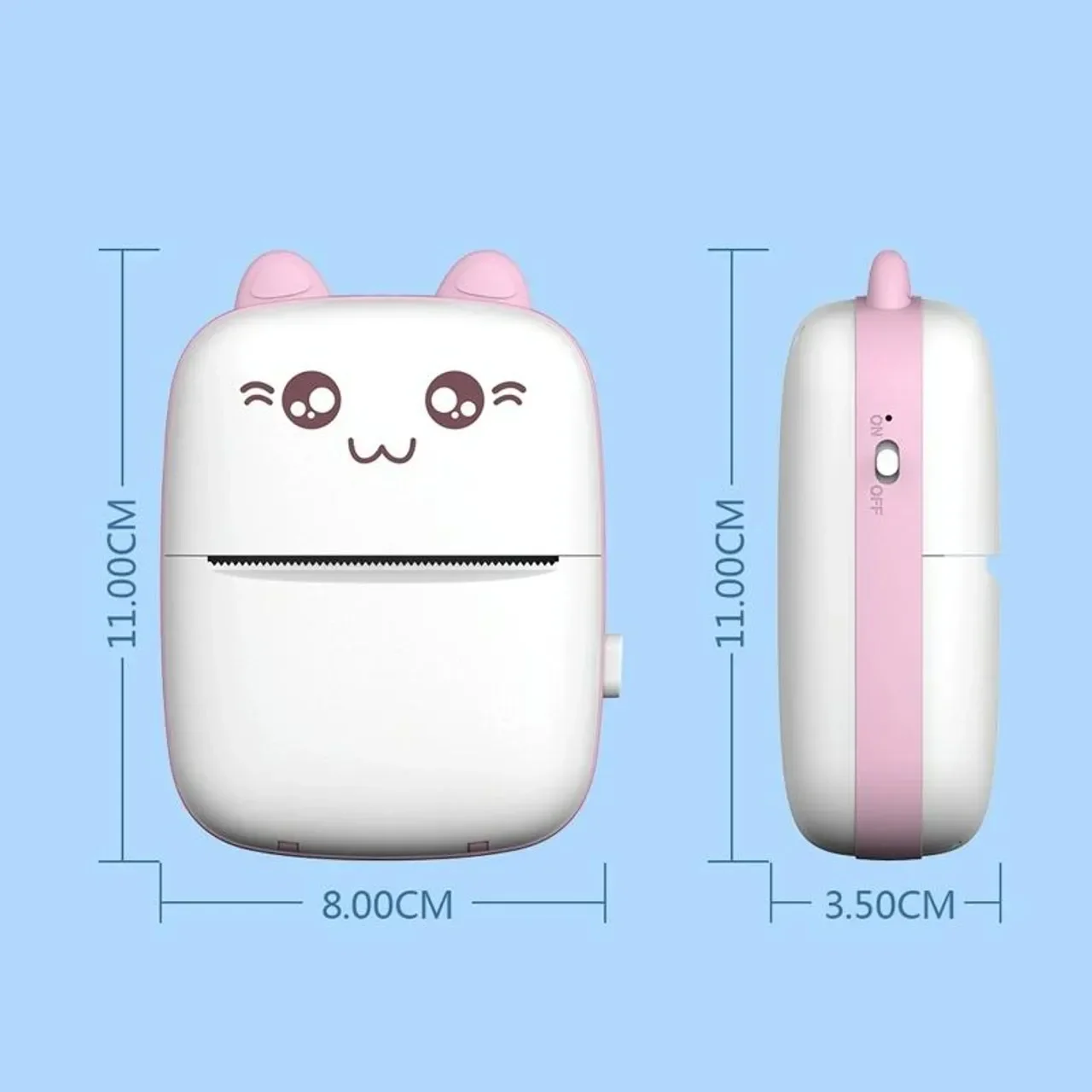 GlowMart Hot Sale Mini Cat C9 Portable Mini Thermal Printer Imprimante Thermique Impresora Porttil Smartphone Printer