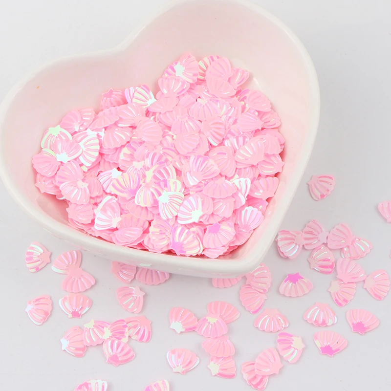 Glitter Sequins 6*8mm Sea Shell Shape Paillettes Mix Pailletten PVC Sqeuin Loose Colorful Lentejuelas DIY Paillette Decor 10g