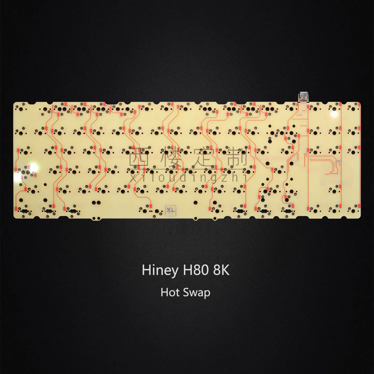 8k 핫스왑 Hiney H80 PCB (CEM-3 베이스, ai03/jane v3/fly daughterboard 포함)