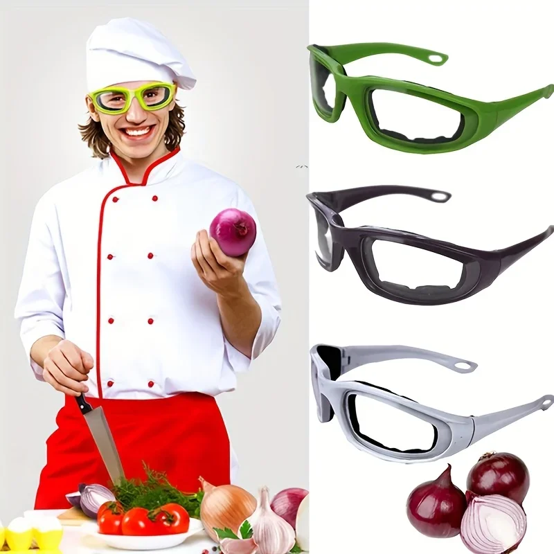 1pc Onion Glasses - Kitchen & BBQ Splash Guard, Protects Eyes from Hot Oil and Spices, Ideal for Cooking & Food Prep Safety