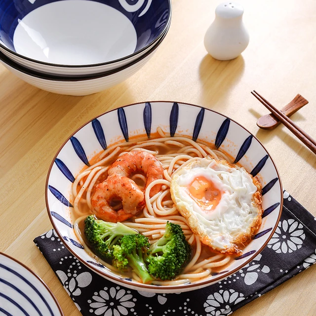 Ceramic Kitchentableware Supplies  Ceramic Bowl Noodle Soup Bowls -  Japanese Instant - Aliexpress