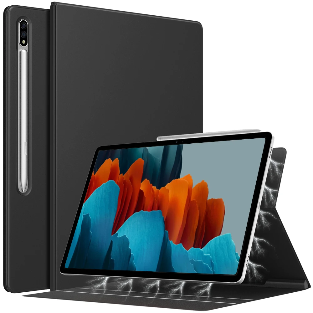 Funda magnética para Samsung Galaxy Tab S7/S8 Plus, carcasa inteligente ultrafina de 12,4 pulgadas, 2022 y S7 FE, 2021|Fundas de tablets y electrónicos| - AliExpress