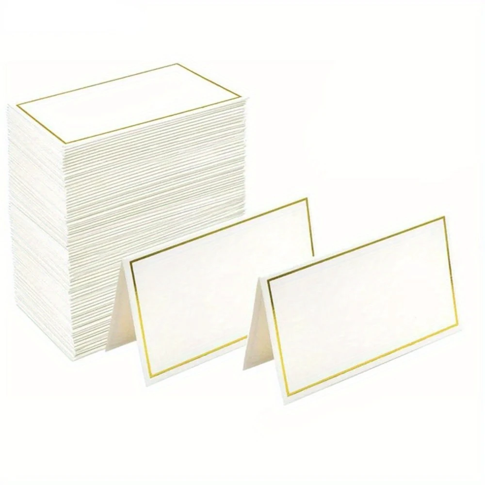Gold Silver Name Place Cards Wedding Seating Number Card Table Decoration Christmas Birthday Party Greeting Card 20/50pcs place cards wedding table numbers