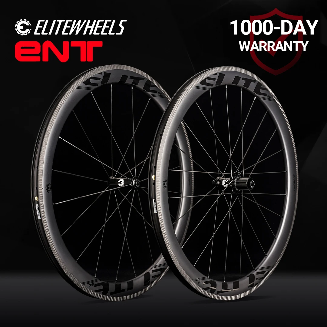 Фото Колеса ELITEWHEELS 700c Дорожные Углеродные колеса UD Отделка UCI Качество углеродного обода бескамерные готовые столбы ниппель 1423 спицы гоночная колесная установка №1