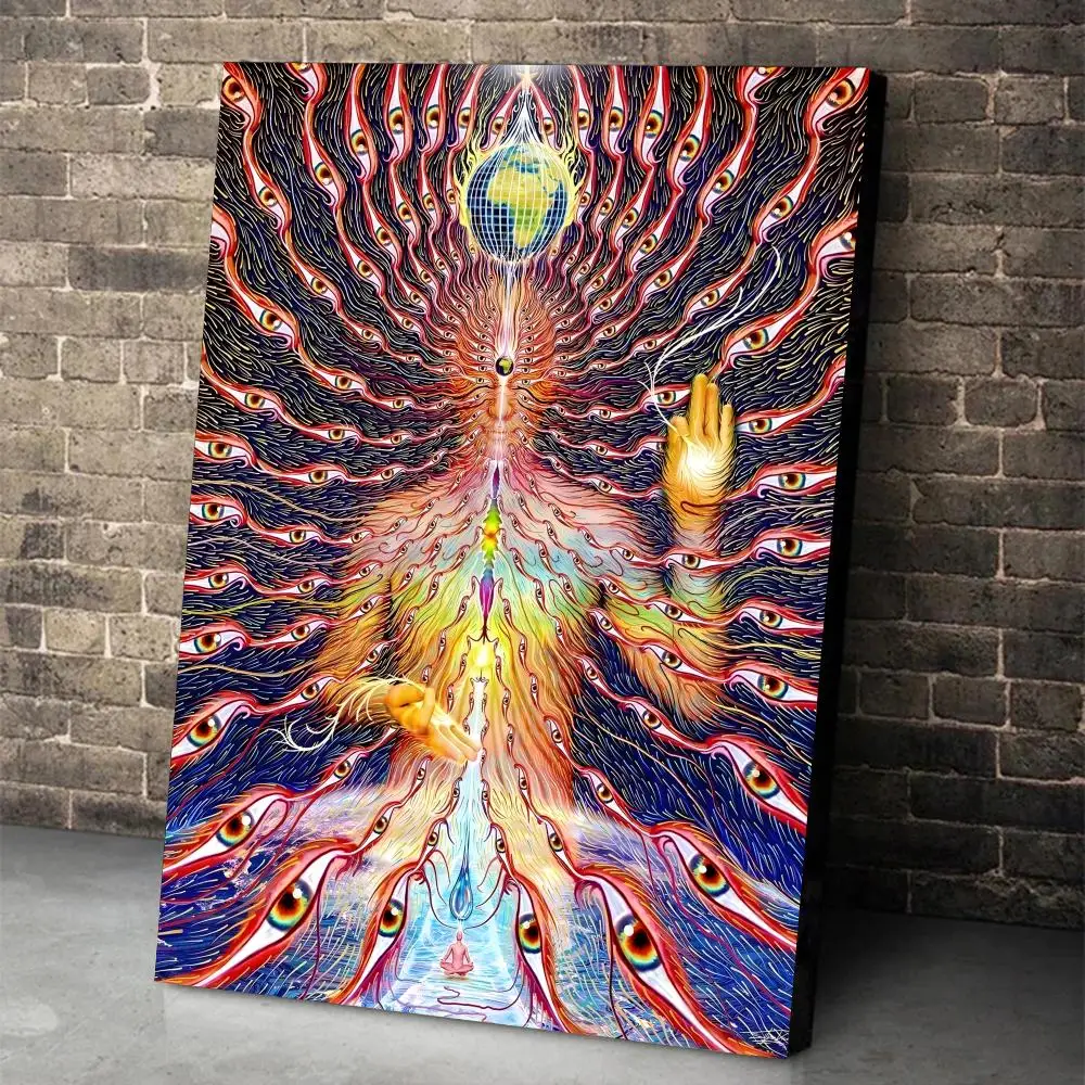 Alex Grey Poster HD Wall Art Decal - Self-Adhesive Aesthetic Home Decor