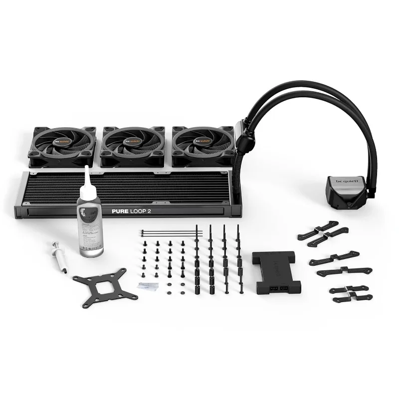 Pure Loop 2 FX 360mm, CPU Liquid Cooler for Intel Core i3/i5/i7/i9 or AMD Ryzen 3/5/7/9, ARGB LED Illumination, 3X Light Wings 6