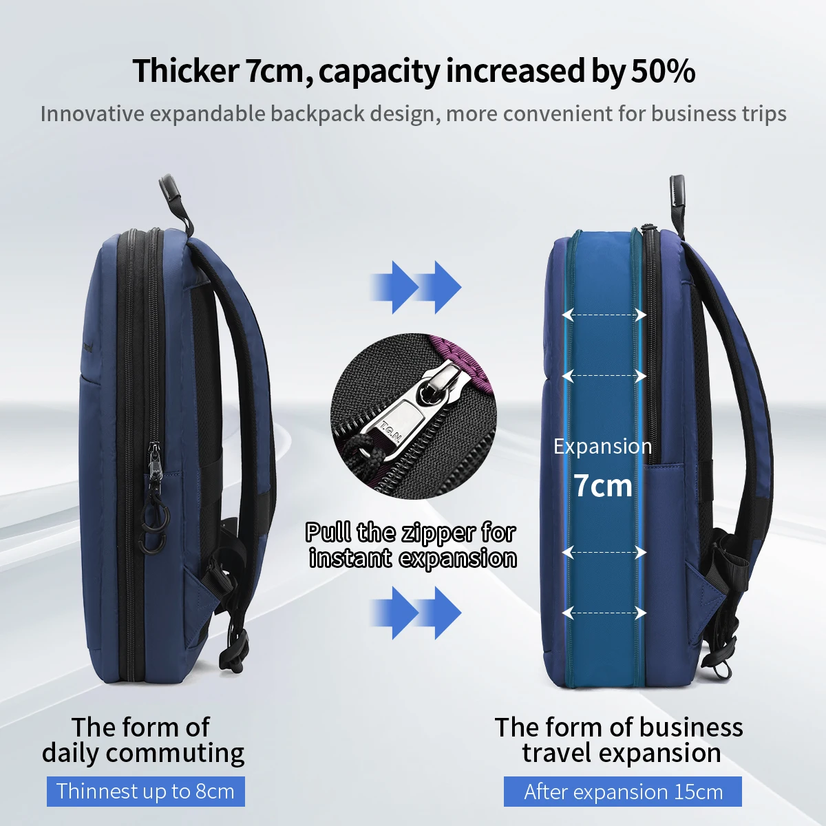 Tigernu Expandable Backpacks For Men For Women 14-15.6inch Laptop Backpack Bags Girls Travel Backpack Mochila Thin students backpack,business backpack,shoulder backpack