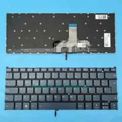 Backlit English/Russian/Latin Spanish Keyboard in Blue/Tidal Teal for Lenovo Yoga and Slim Series (Latin Spanish)