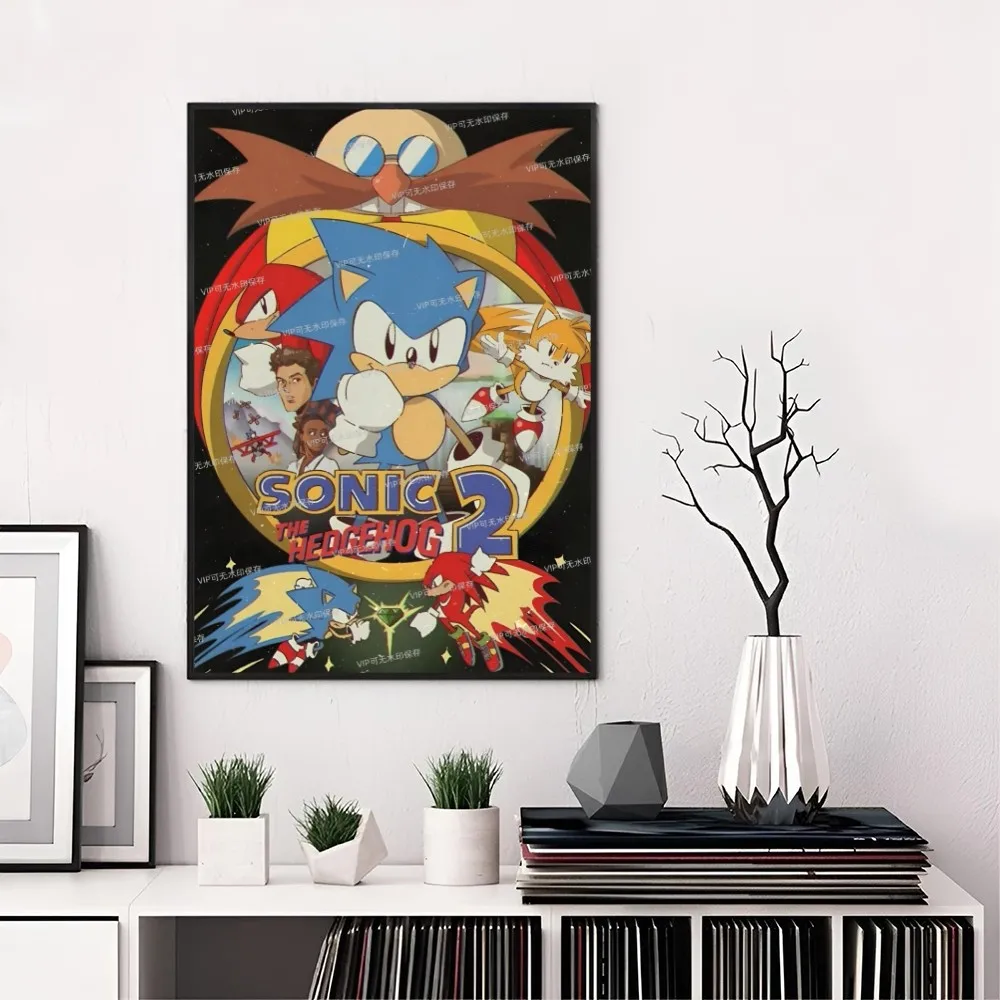 thumbnail image 1 of Póster de S-Sonic H-Hedgehogs en papel impreso para el hogar, sala de estar, dormitorio, entrada, bar, restaurante, cafetería, arte, pintura, decoración, 1 of 5