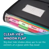 File Folders 13 Pockets, Expanding File Folders Organizer, Expandable Binder Document Organizer File Folder with Dividers Tabs 4