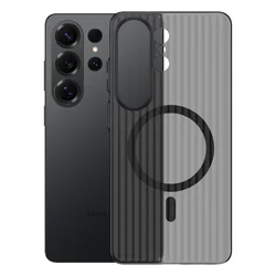 Luxury Matte Hard PC Case - Magnetic Ultra Slim Frosted Shockproof Cover - Galaxy S23 Ultra (BlackCX)
