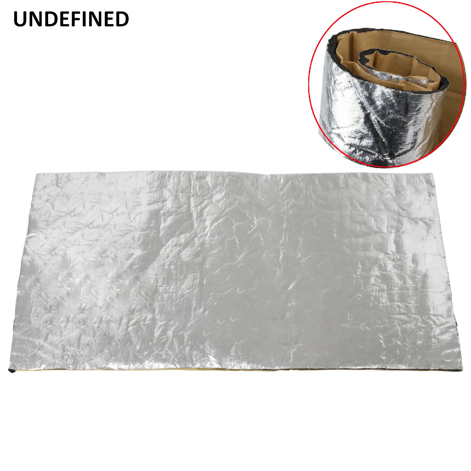 Heat Barrier Fiberglass with aluminum foil 100 x 50cm x 5mm - Heat