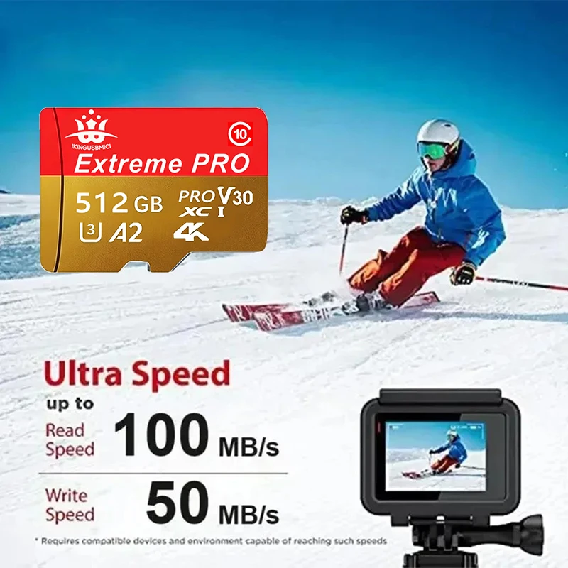 익스트림 프로 TB 512GB 256GB 64GB 32GB microSDHC SDX C UHS-I 메모리 카드 마이크로 TF 170GB/s Class10 U3 SD 어댑터 포함