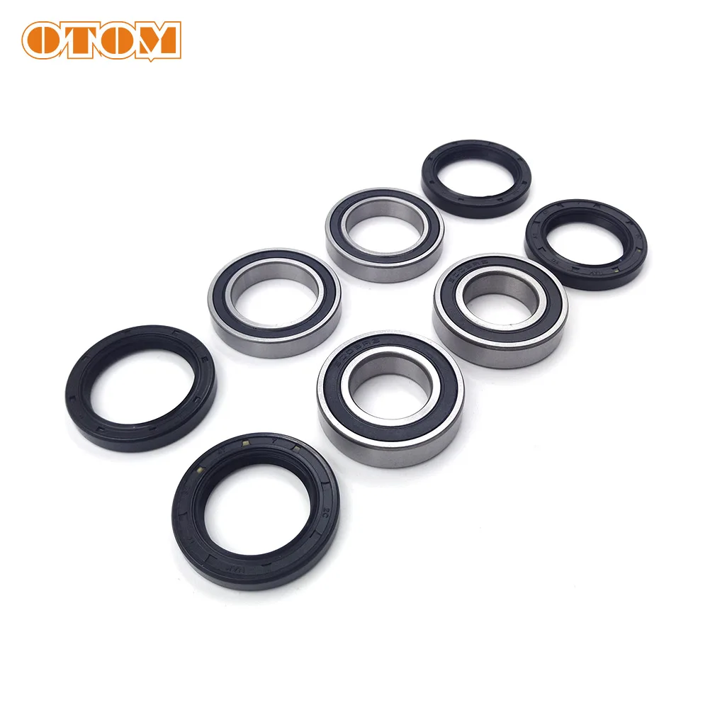 OTOM Motorcycle Front Rear Wheel Hub Oil Seal Bearing Set For KTM EXC200 SX300 XC150 CR125 HUSQVARNA TC250 FC450 FE250 FE390E