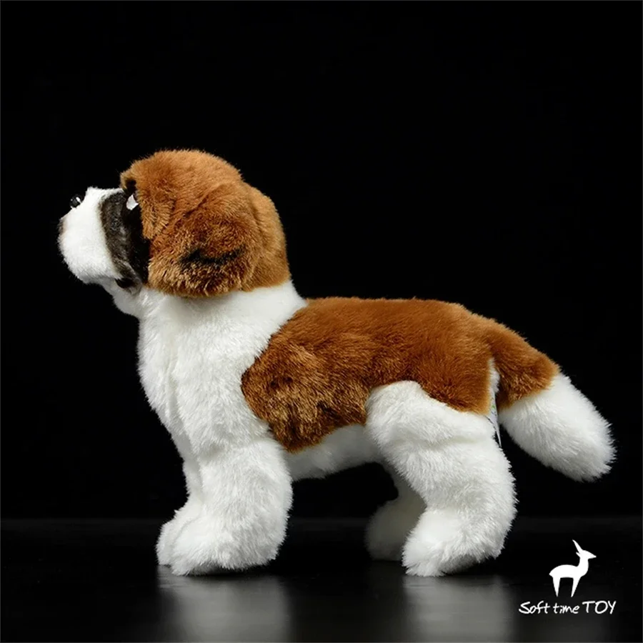 Saint Bernard Dog High Fidelity Anime Cute Plushie Sheep Dog Plush Toys Lifelike Animals Simulation Stuffed Doll Kawai Toy Gifts 3