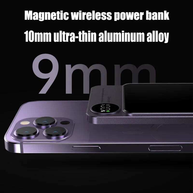 New Macsafe Powerbank Magnetic Wireless Fast Charger Power Bank For iphone 12 13 14 Pro Max Mini External Auxiliary Battery Pack