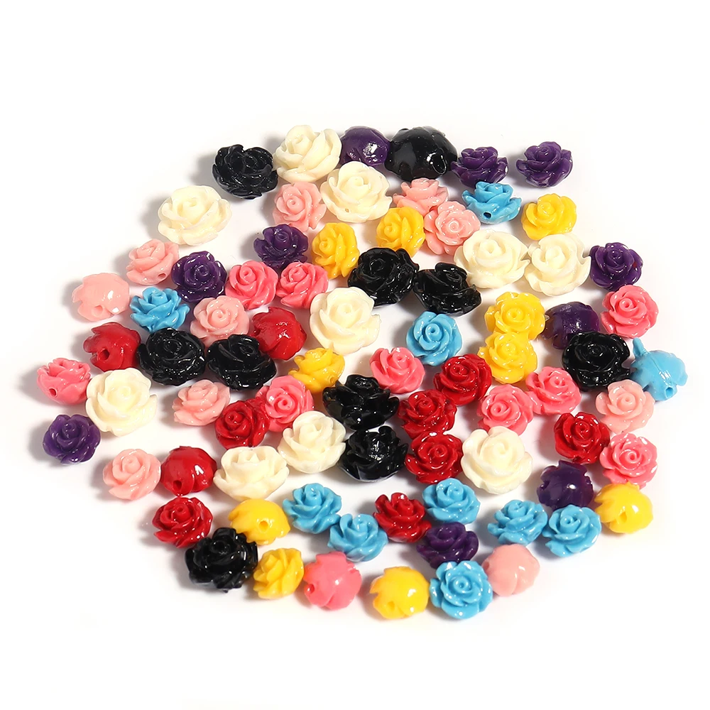 Elegant Rose Camelia Flower Beads - Premium Artificial Coral for DIY Jewelry and Accessories