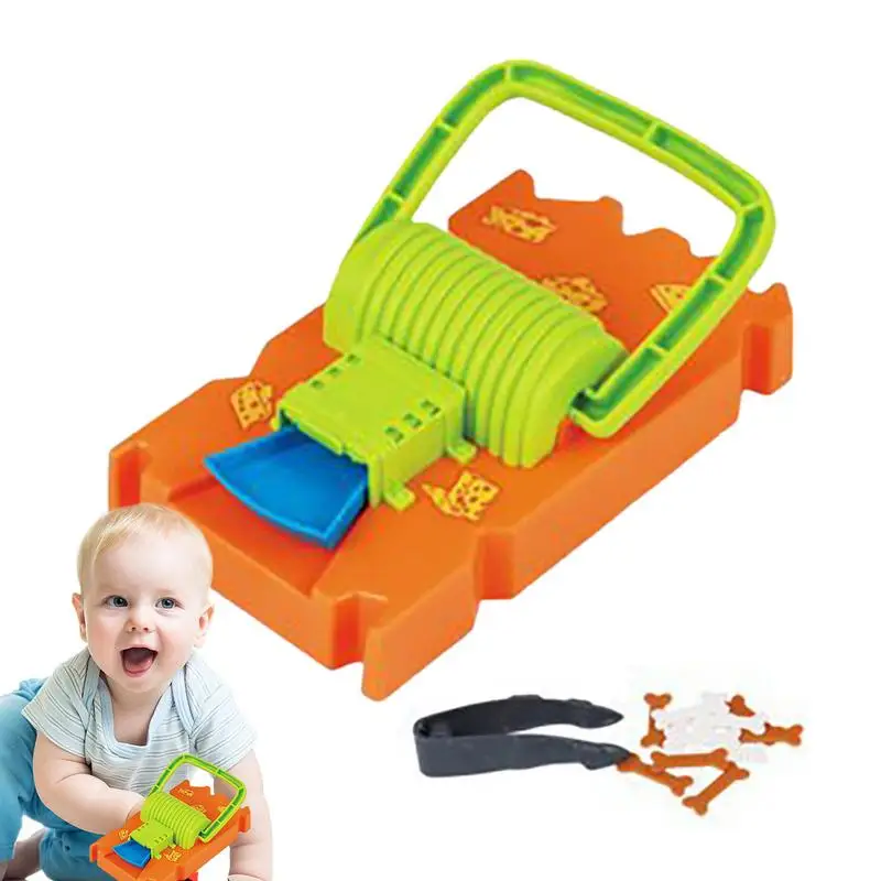 

Novelty Toys For Kids Tabletop Board Tricky Game Mouse Trap Toy Mini Novelty Biting Toy Dog Shape Trick Toy With Clamp Party Toy