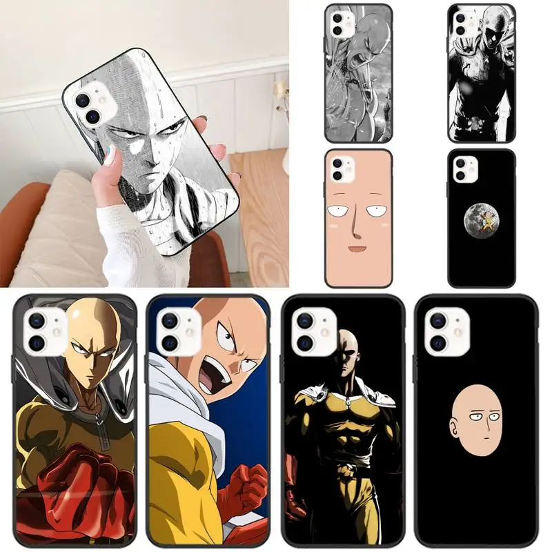 Чехол для телефона с японским аниме ONE-PUNCH-MAN iPhone 11 12 Mini 13 Pro XS Max X 8 7 6s Plus 5 SE XR |