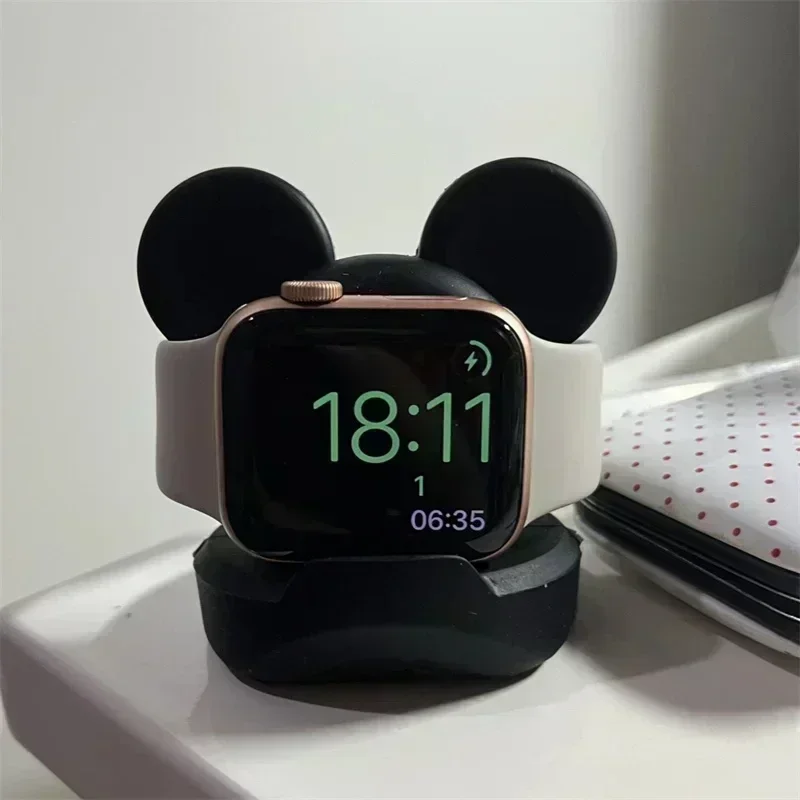 Apple Watch Charger Stand Desktop Stand Apple Watch Series 10 9 8 7 6 SE 5 4 iWatch Silicone Charger 46mm 44mm 42mm 41mm 40mm