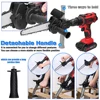 6-Inch Electric Drill Conversion Electric Chain Saw Adapter Tool, Home Portable Mini Chainsaw,Woodworking Trimming/Cutting Tools 5