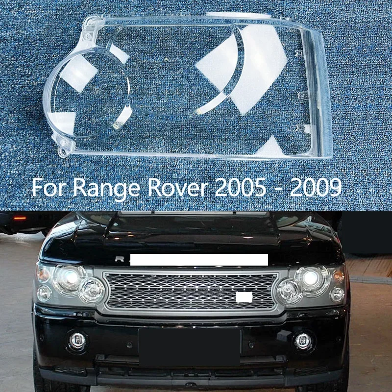 Protection Phare Transparente PC Land Rover Coque Phare Land Rover Range Rover Sport 2005-2009 - Transparent PC - Protection Lentille - Paire Complète Pièce Auto 2005-2009