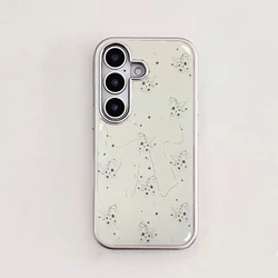 Full Screen Pony Star Bowknot Electroplated Phone Case Cover - Galaxy S23 Ultra (1)