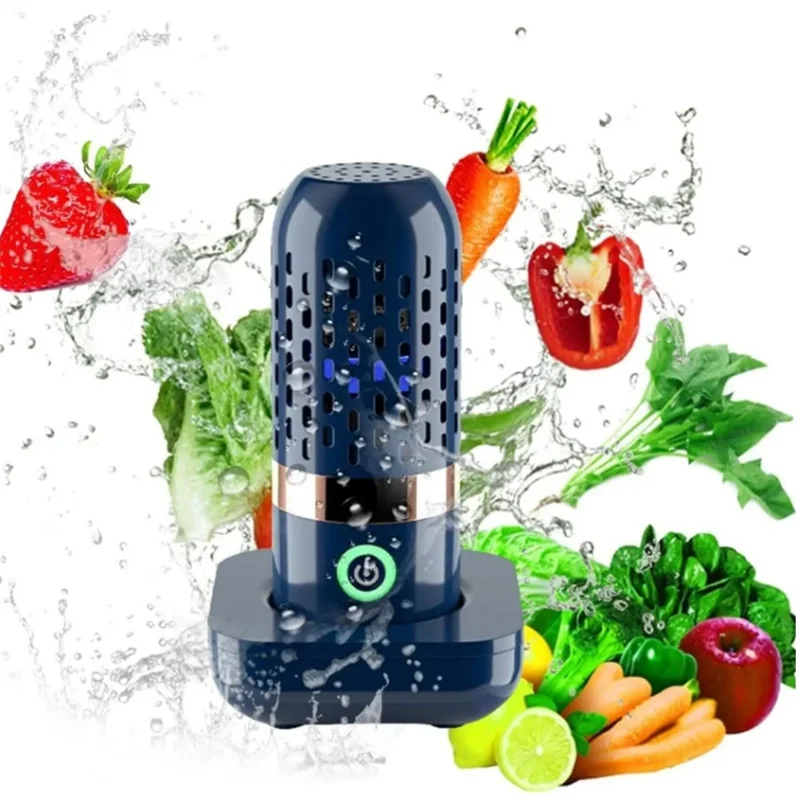 Wireless Fruit Vegetable Washing Machine Protable Capsule Shape Fruit Food Purifier Kitchen Automatic Vegetable Washing Machine 1