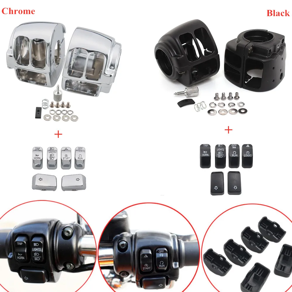 Accessori Moto Tappi Interruttori Pulsanti E Custodie Interruttori Kit Di Copertura Per Harley Sportster 1200 883 Dyna Sportster Softail Vrsc