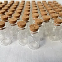 15/36/48 pcs 30x50mm 20ml Glass Bottles Cork Stopper Tiny Jars Clear Mini Containers DIY Home Decor Wishing Bottles Wedding Gift 1
