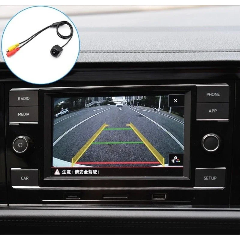 Modified 170°AHD Dynamic Trajectory Vehicle Rear View Camera Car Reversing Black Fisheye Lens Night Vision Waterproof Universal — view 2