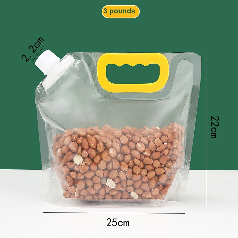 Grains Storage Packaging Bag Rice Dispenser Insect Proof Food Storage  Sealed Bag Bean Container Kitchen Organizer with Nozzle - AliExpress