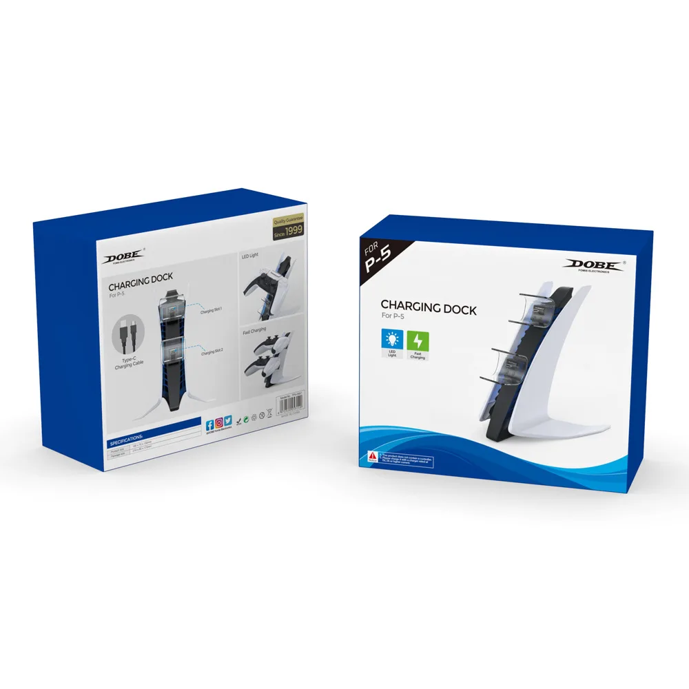 Nuovo Supporto Per Caricabatterie A Doppio Controller Tp5-0557 Supporto Per Dock Station Di Ricarica A 2 Porte Circuito Regolatore Boost Dc Integrato 