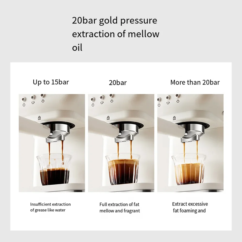 20-Bar Espresso Coffee Machine with Milk Frother for Espresso Latte and Cappuccino automatic coffee machine