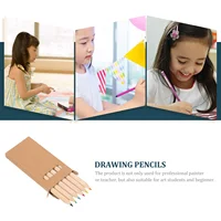 4 Boxes Multifunction Pencil Pupils Decorative Kids Pencils Wooden Color Accessories 2
