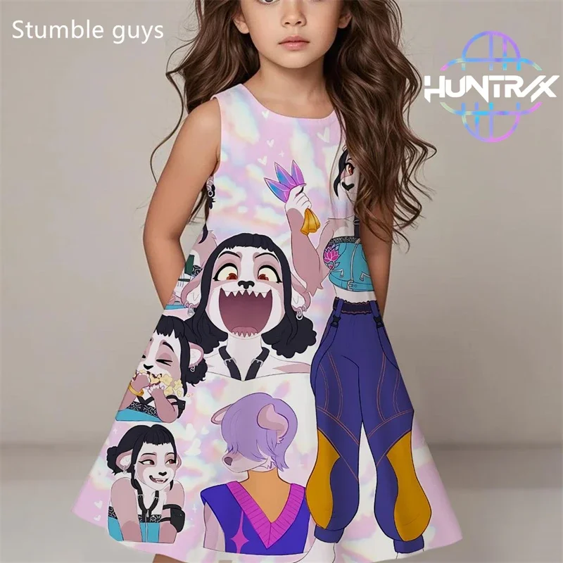 Générique K-Pop D-Emon Hunters Robe Chemise Pour Fille Motif