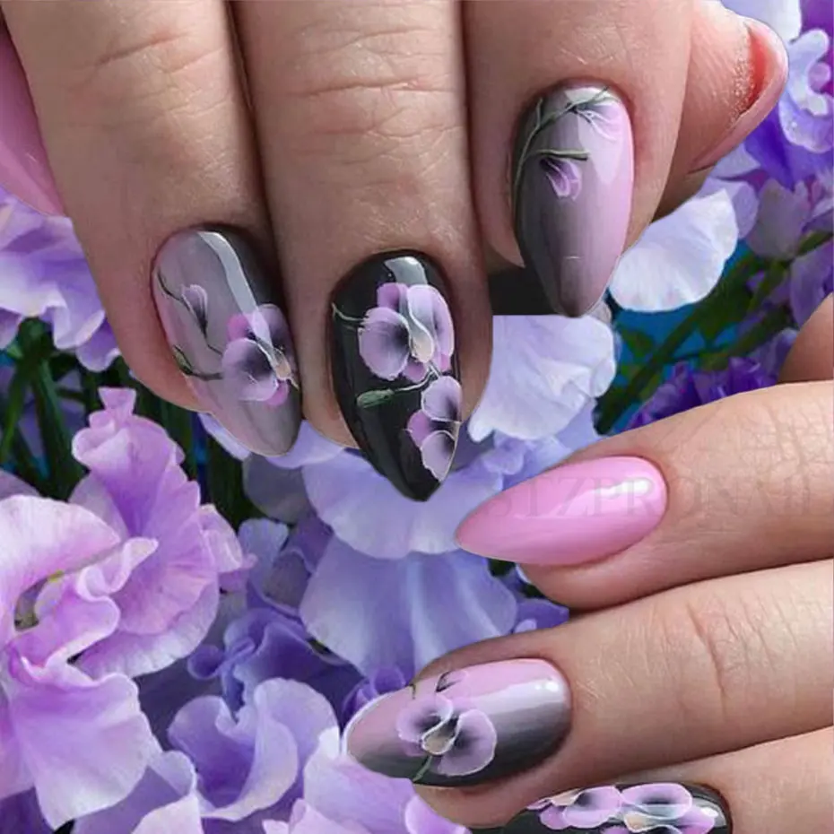 Decoracion De Uñas Con Flores | 3d Flower Nail Art Decoration - 6 3d  Flowers Nail Art - Aliexpress