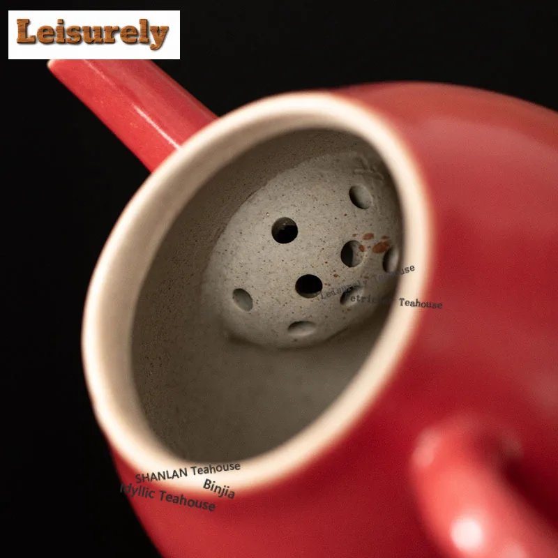 Forbidden City Red Crane Auspicious Tea Set Complete Set Luxury Tea Ceremony Set Teapot And Tea Cup Set For Tea Ornaments Craft