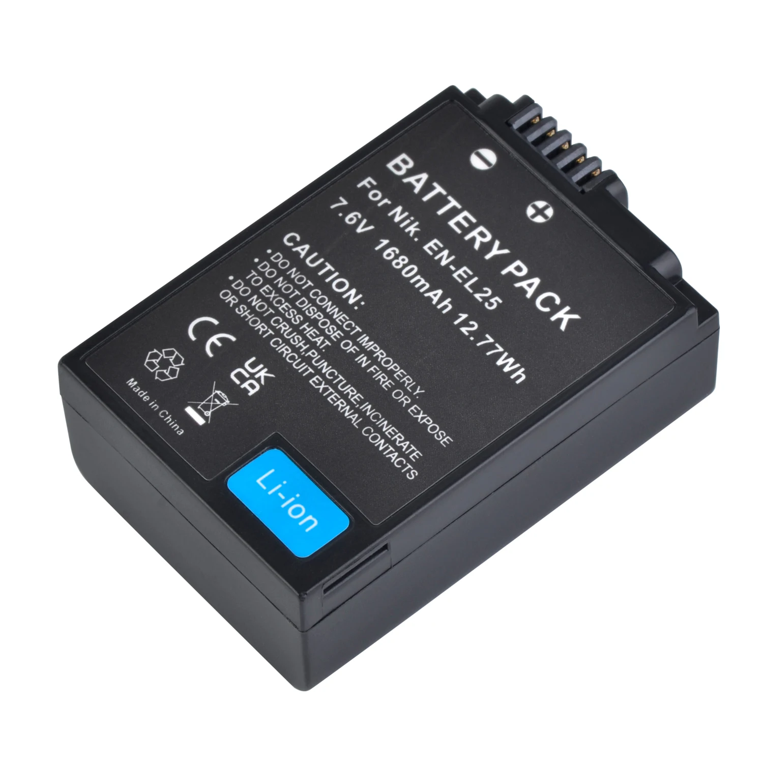 充電式バッテリーとLED USB充電器,1680mah,EN-EL25,enel25,en el25