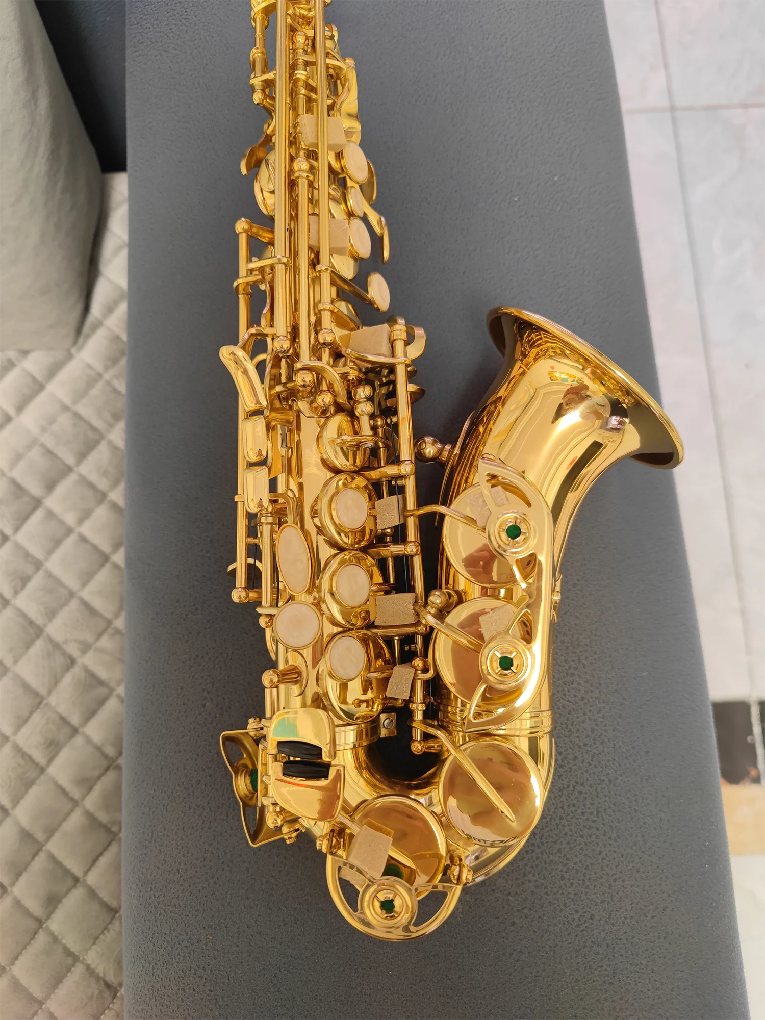 

Classic original 54 structure model B-flat professional curved soprano saxophone gold-plated tube body high-quality sax soprano