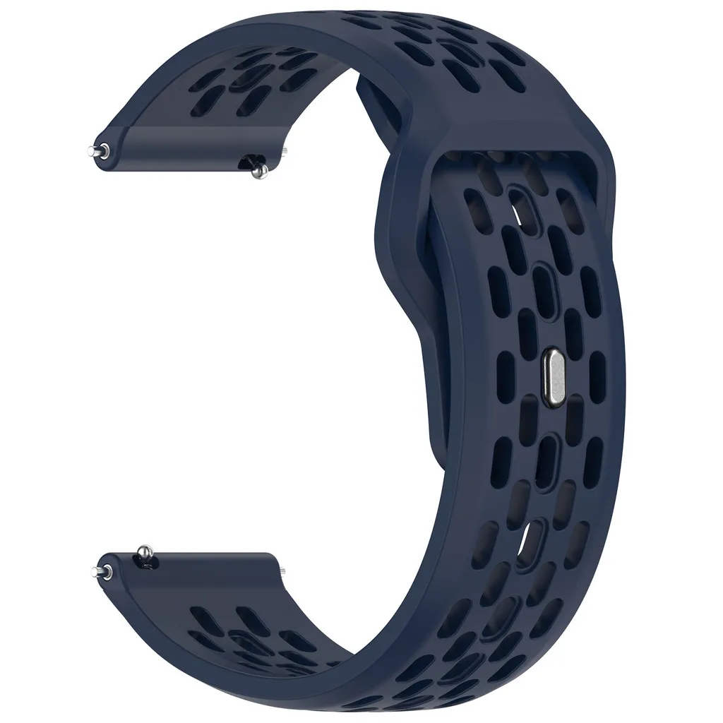 Multicolored Mesh Sports Silicone Watch Strap, 20mm 22mm
