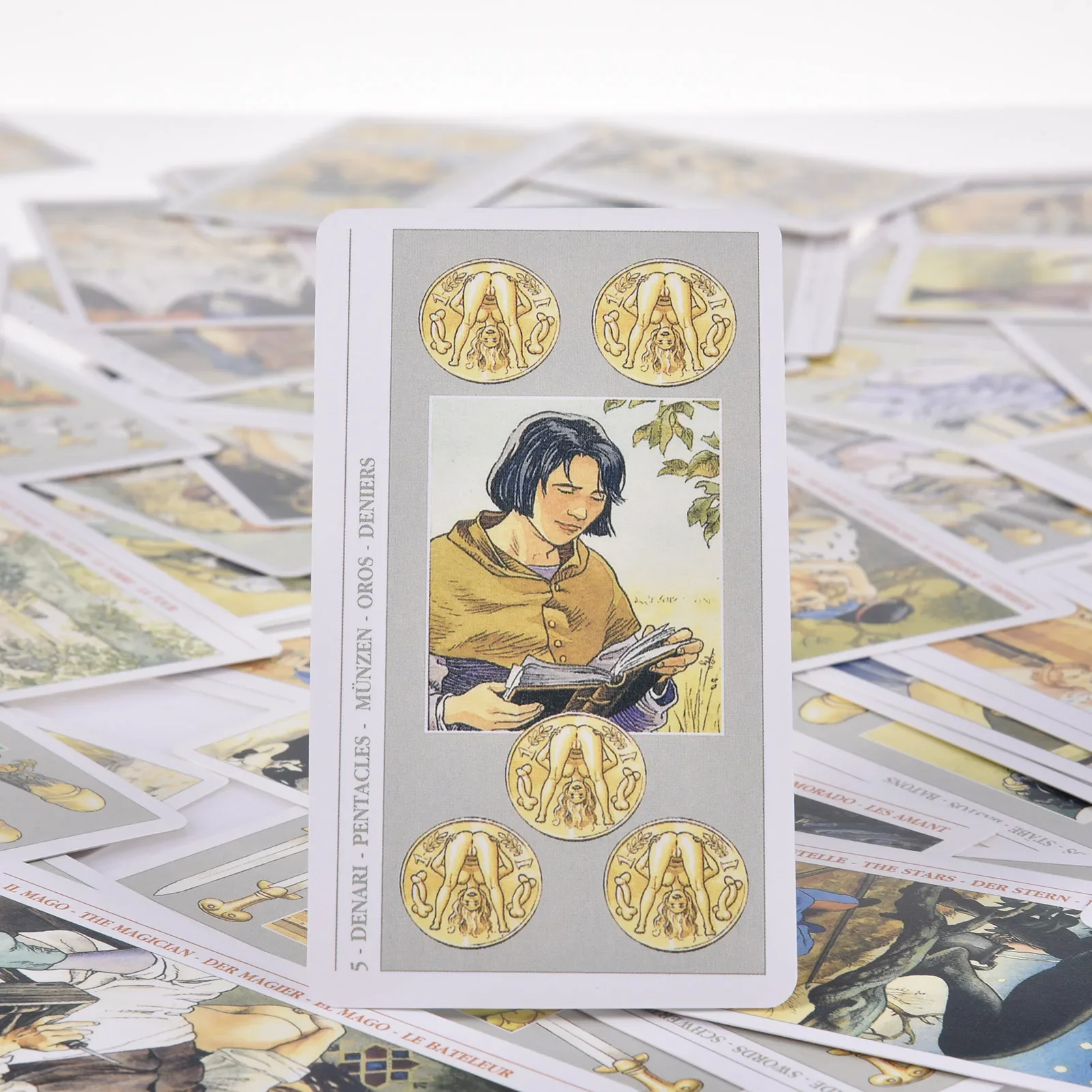 Decameron Tarot Cards 78 deck English Version Oracle Cards PDF Guideboock Divination Edition Deck Borad Playing Games card games,playing cards,board games,tarot cards