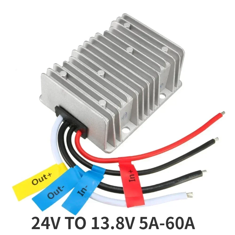 Impermeável dc dc Buck Transformador Conversor de Tensão 24v a 13.8v 5a 10a 15a 20a 30a 40a 50a 60a